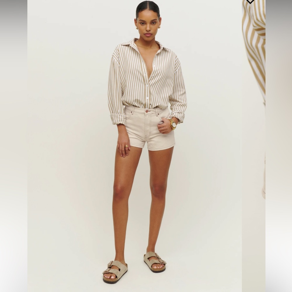 Reformation cowboy high rise Jean Short